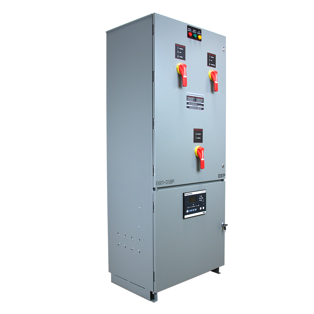 Side view of the E601 Series Automatic Transfer Switch.