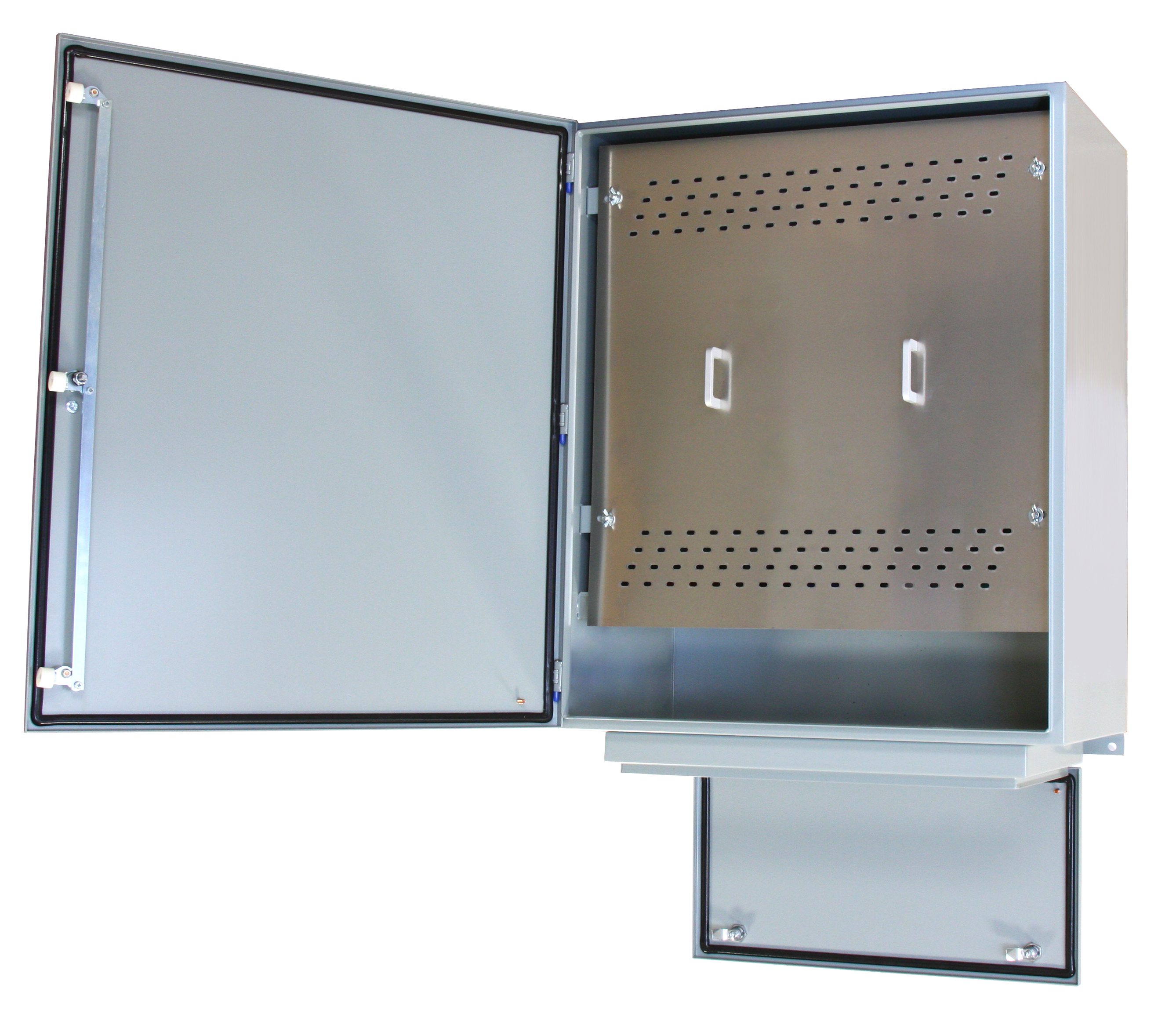 Side view of the E700 Series automatic transfer switch.